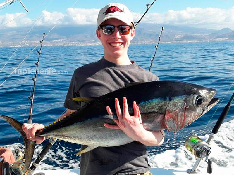 happy with the fish